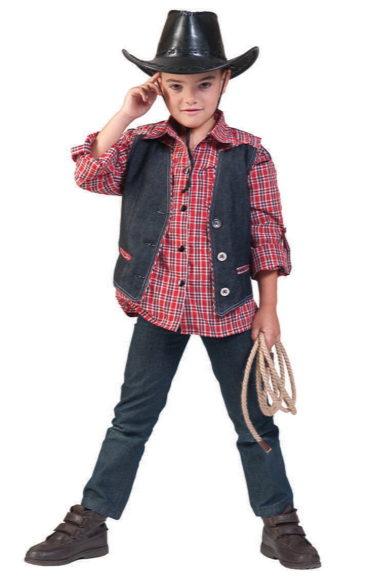 Gilet da Cow Boy Contadino Far West Bambino