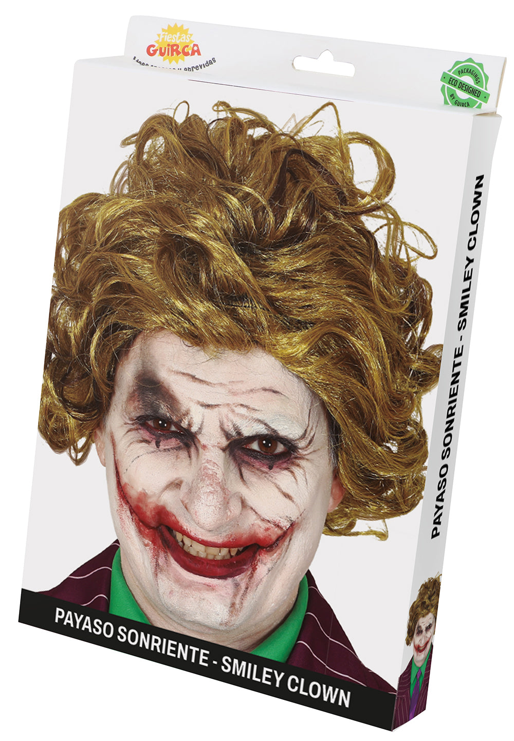 Parrucca Clown Sorridente Joker Batman DC Halloween