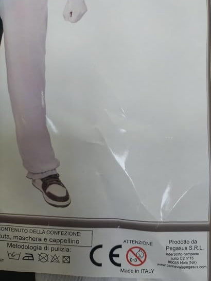 Costume Adulto Clown Malefico Art con Maschera e Cappello Tuta Pagliaccio Terrificante