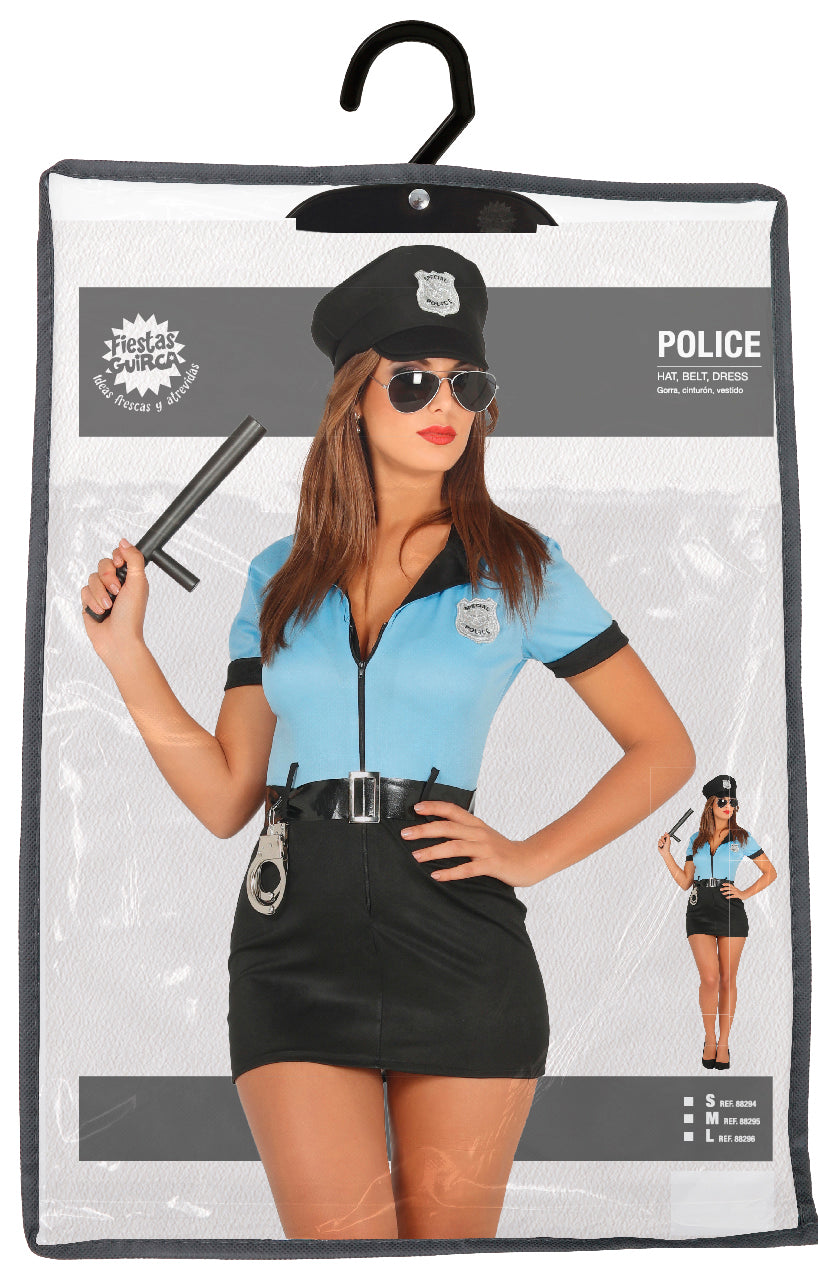 Costume Polizia con Cinturone, Gorra e Vestito 5
