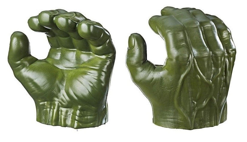 Ultra Guanti Hulk in Foam Spugna Verde Orignale Supereroe Avengers Marvel
