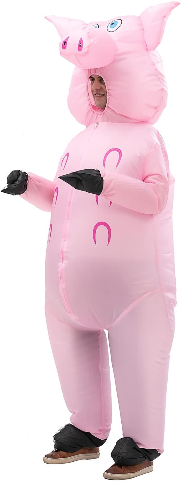 Costume Gonfiale Adulto Maiale Pig