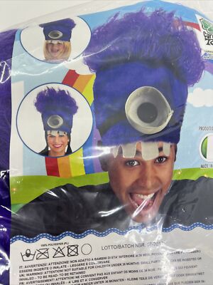 Copricapo Evil Minions Viola Cattivissimo Me Cappello in Tessuto Taglia Unica Bambino
