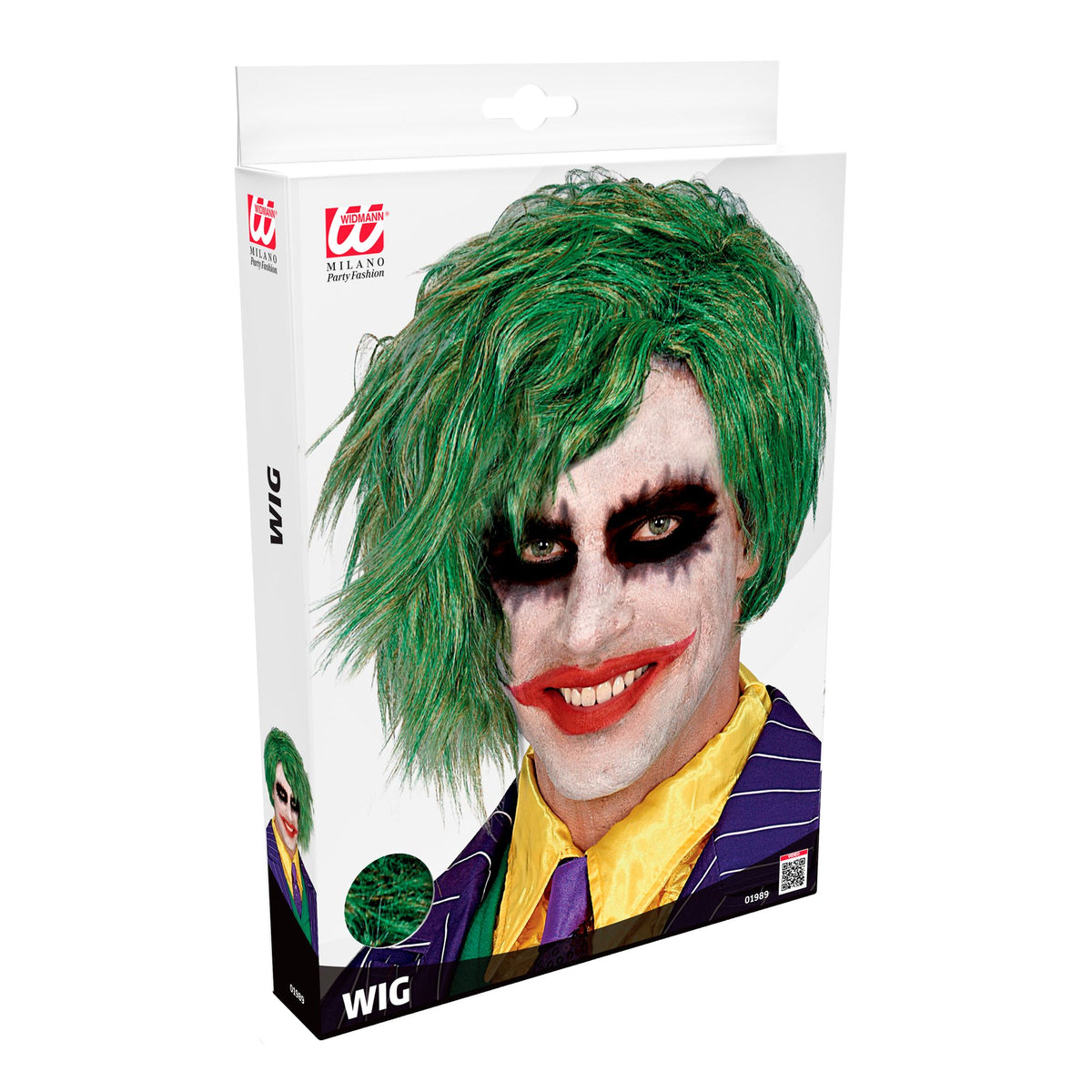 Parrucca Verde Joker Batman Gotham City DC Halloween