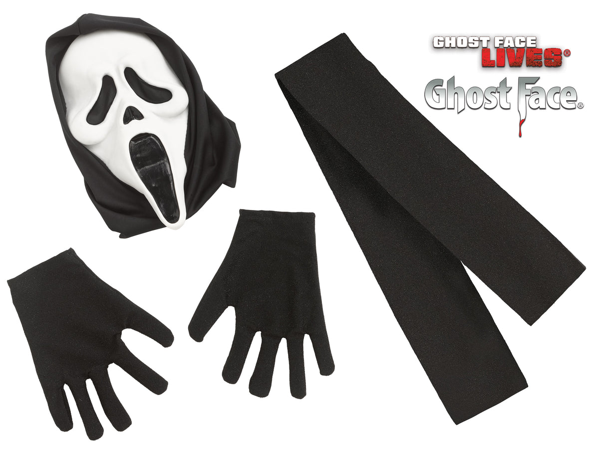 Costume Ghost Face Originale 30th Anniversario Deluxe Completo Fluorescente Scream Halloween