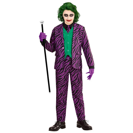 Costume Clown Malvagio con Giacca, Gilet, Pantaloni e Cravatta 1
