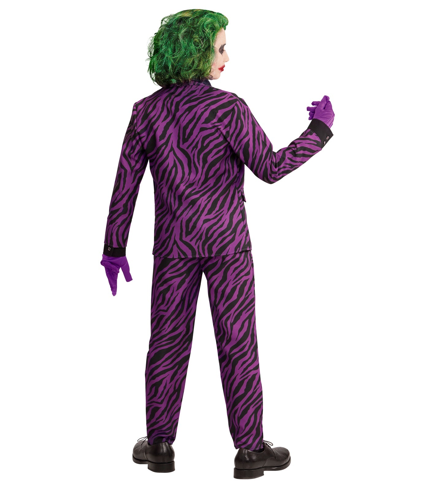 Costume Clown Malvagio con Giacca, Gilet, Pantaloni e Cravatta Joker Batman Gotham City