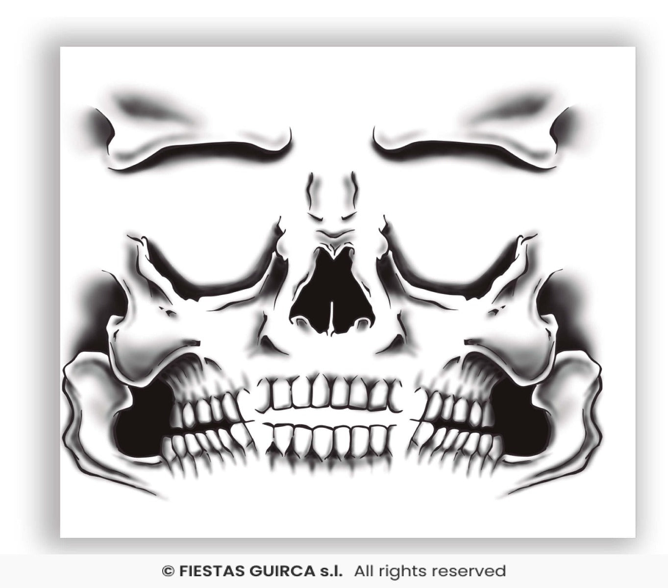 tatuaggio temporaneo teschio