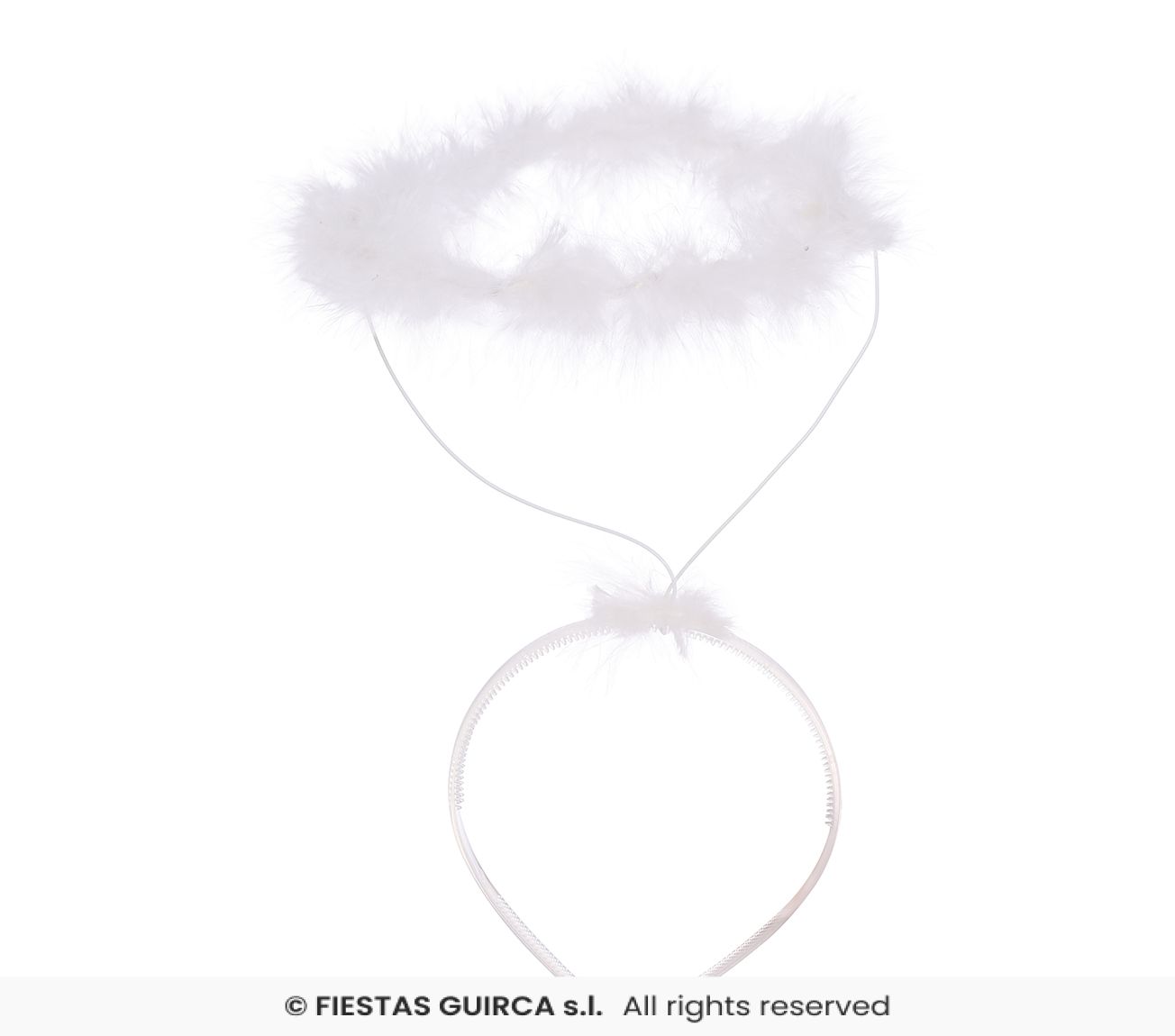 cerchietto aureola bianco