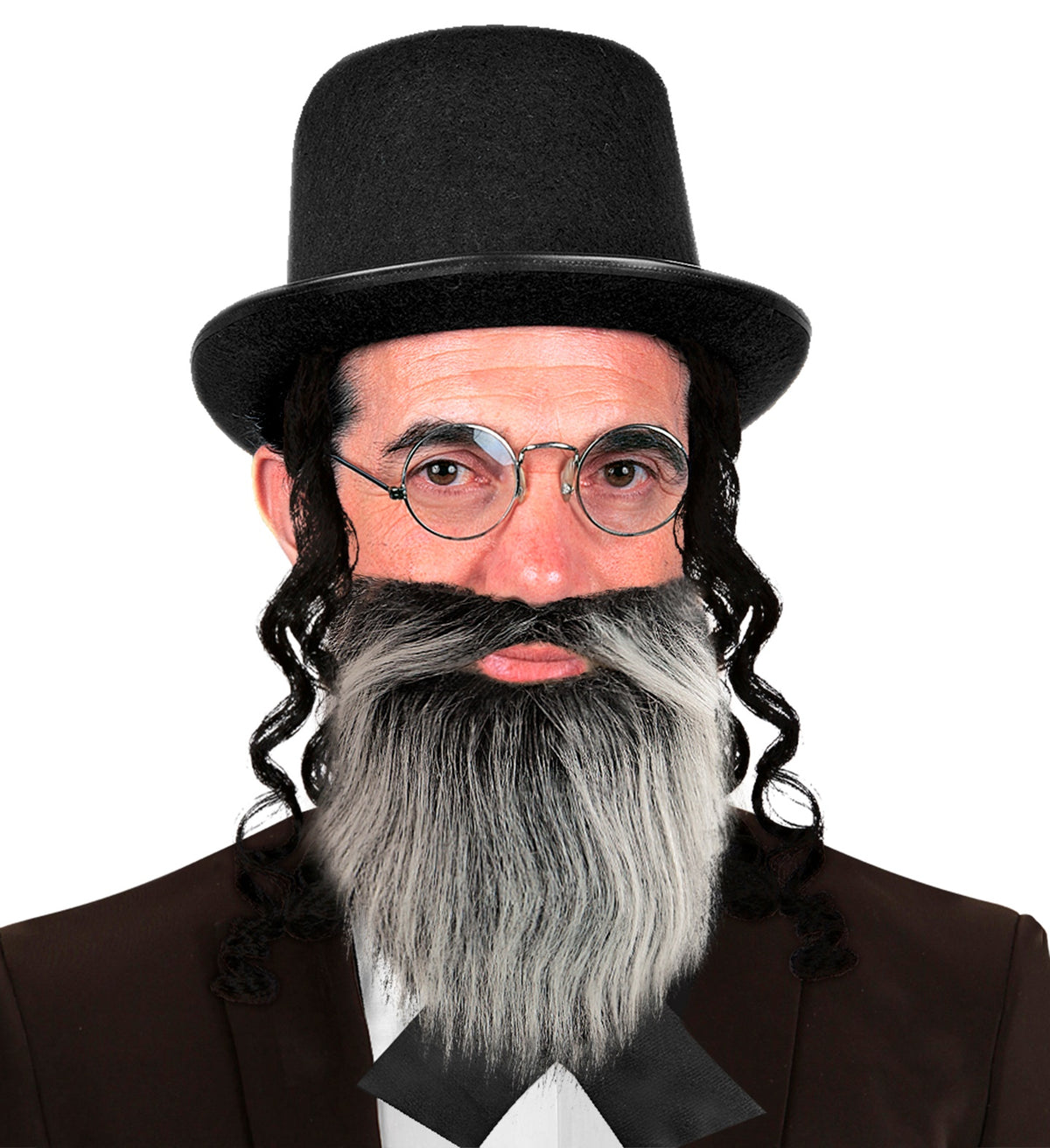 barba con baffi nera