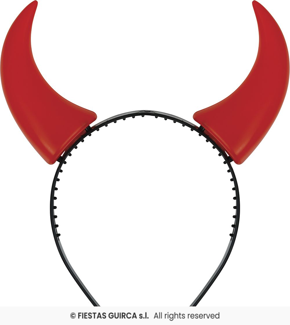 cerchietto corna rosse
