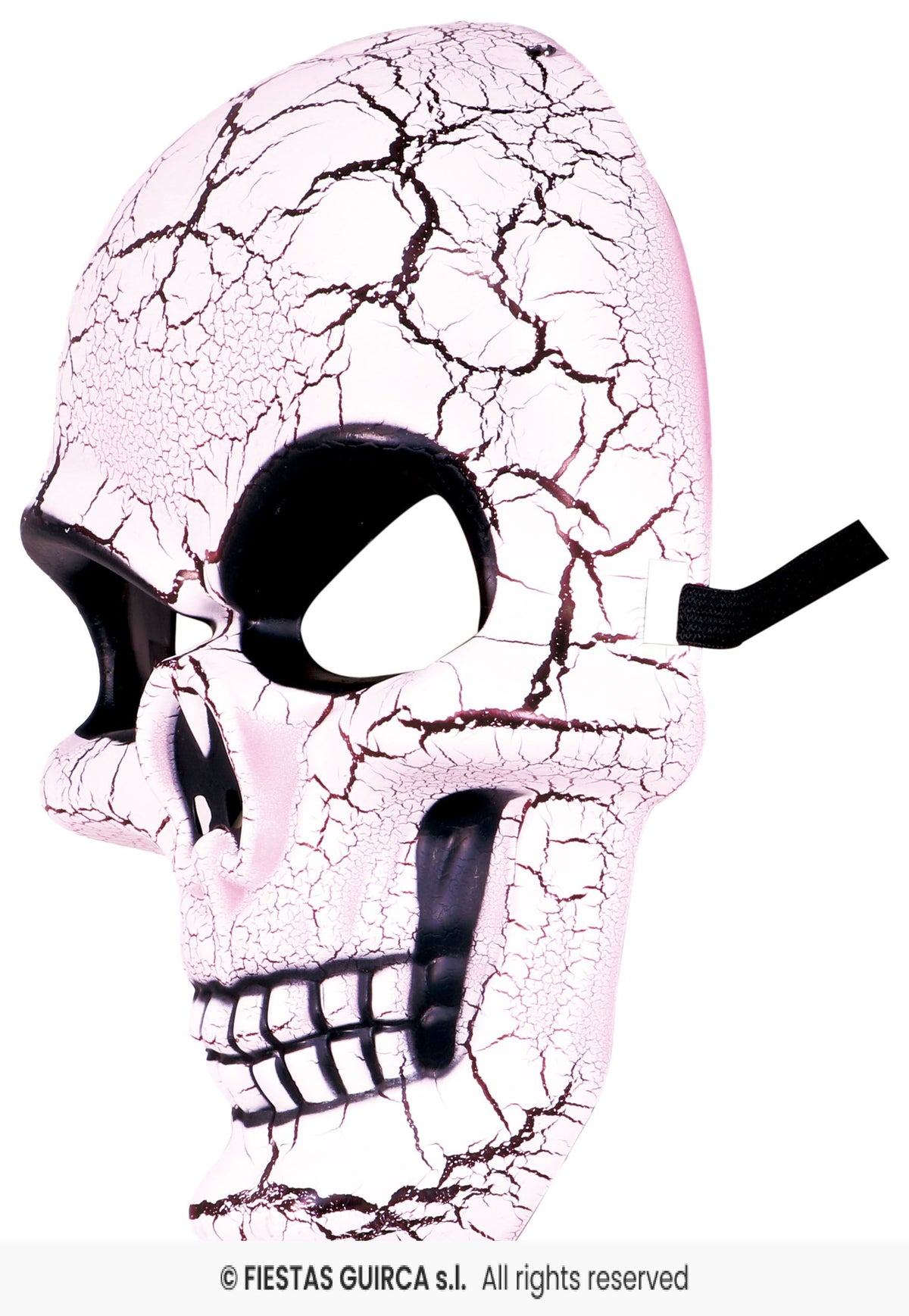Maschera Rigida Teschio  Scheletro Con Effetto Invecchiato Horror Halloween