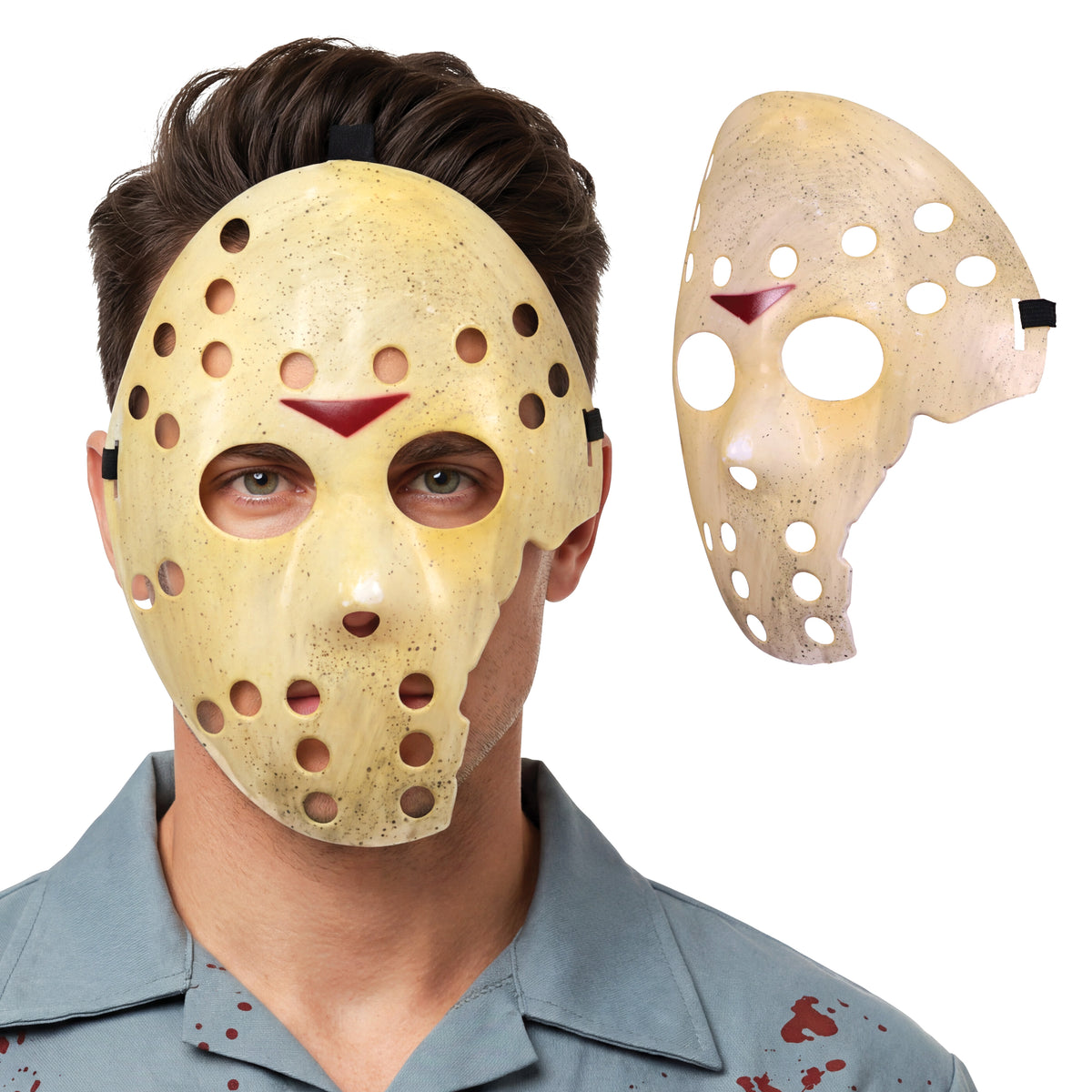 Maschera Rigida Spaccata Jason Venerdi' 13 Horror Halloween