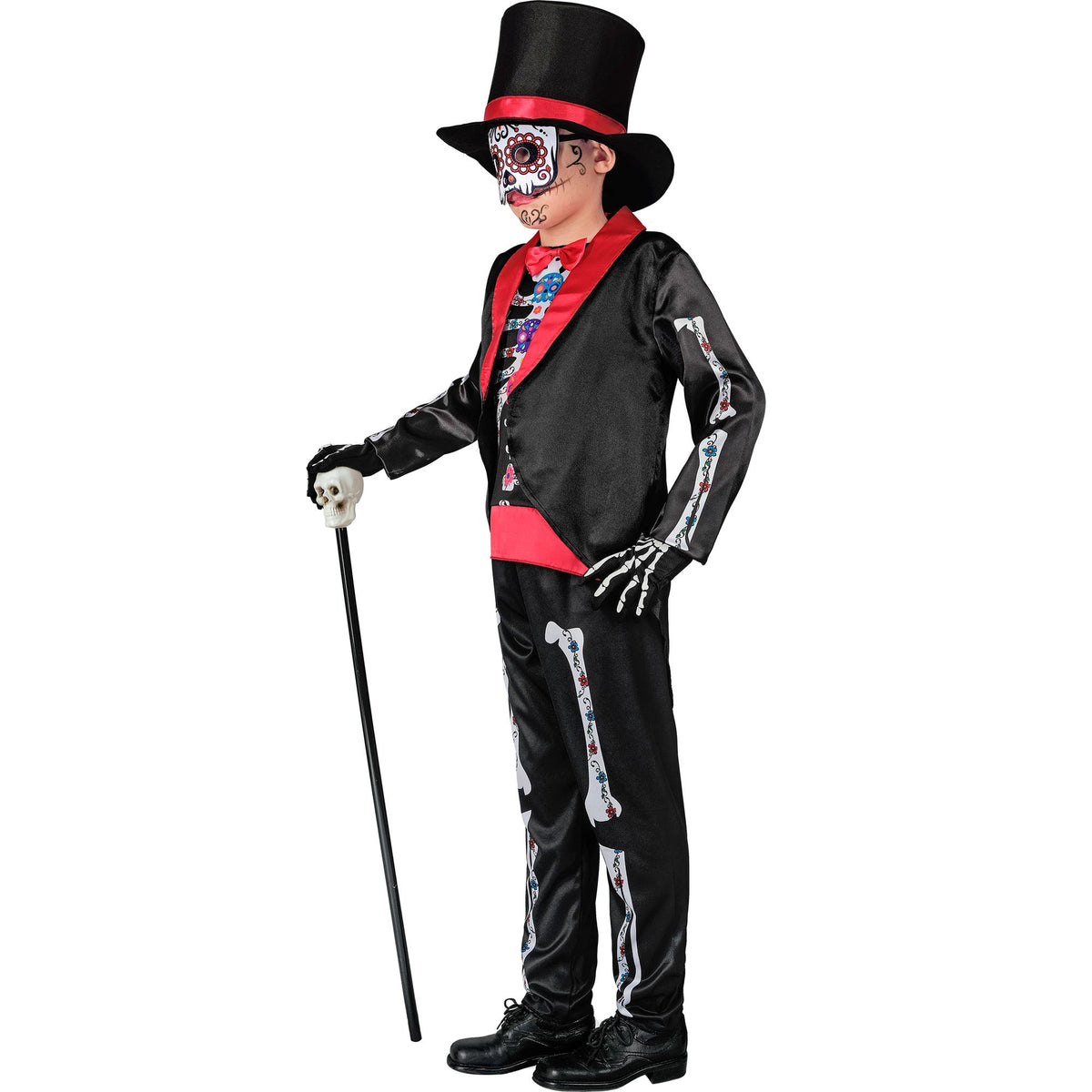 Costume Bambino Dia De Los Muertos Completo Horror Halloween