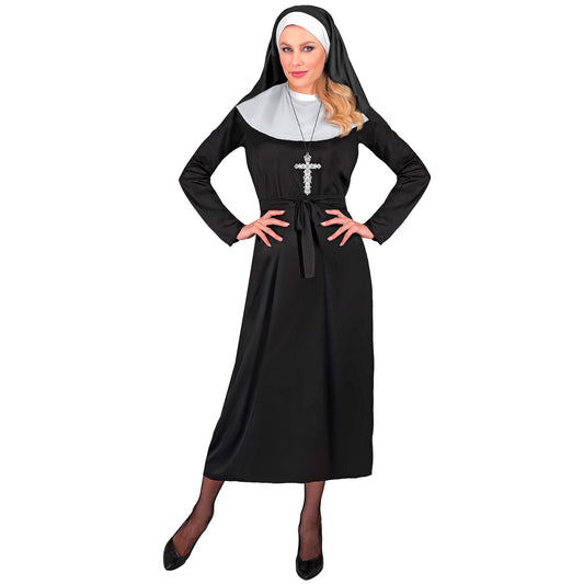 Costume Suora con Vestito, Cintura e Copricapo 1
