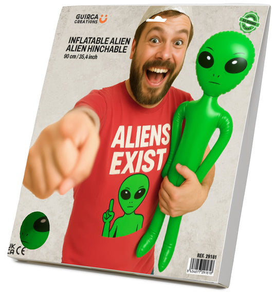 Costume Alien Gonfiabile Verde 3