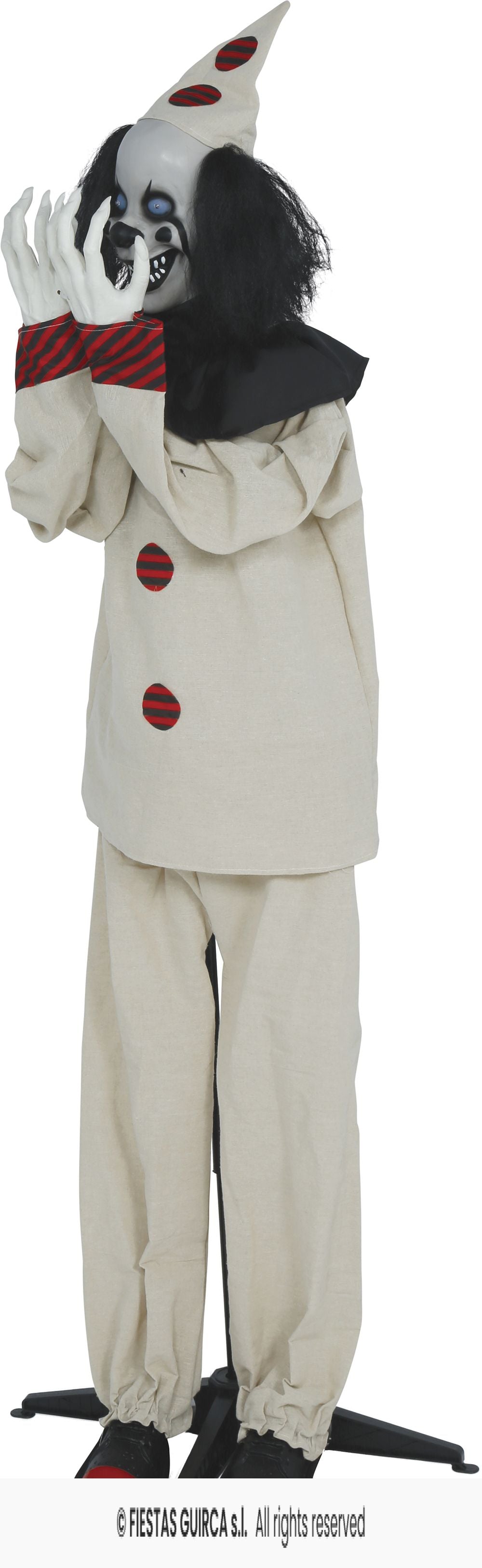 Clown Pagliaccio Animatronica con Luci Suoni e Movimenti H 1,85 cm