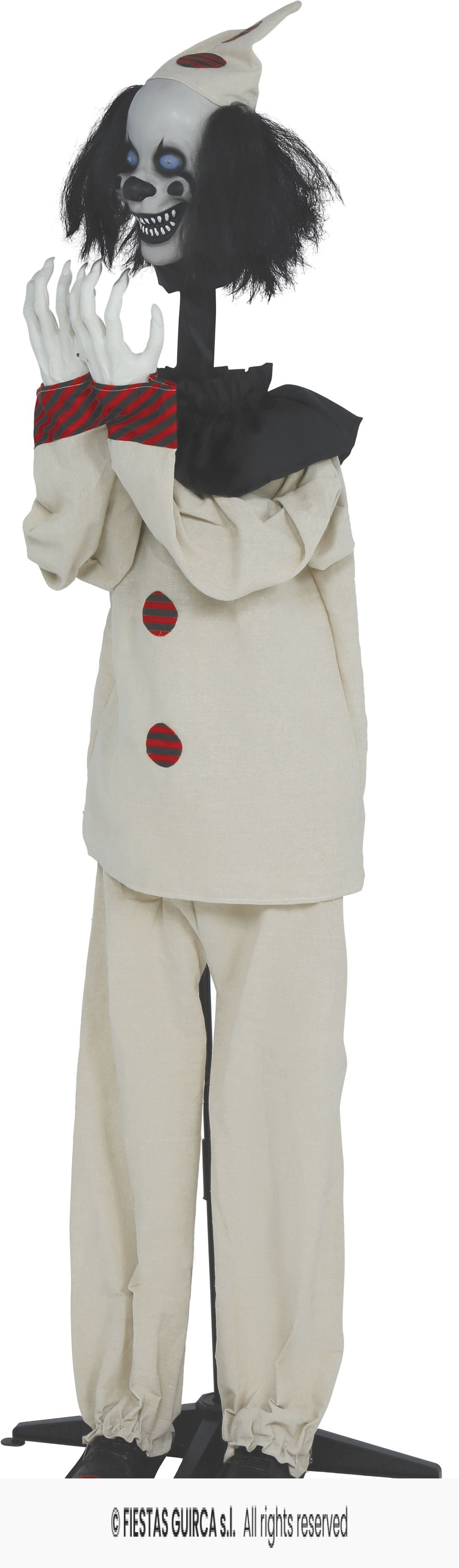 Clown Pagliaccio Animatronica con Luci Suoni e Movimenti H 1,85 cm