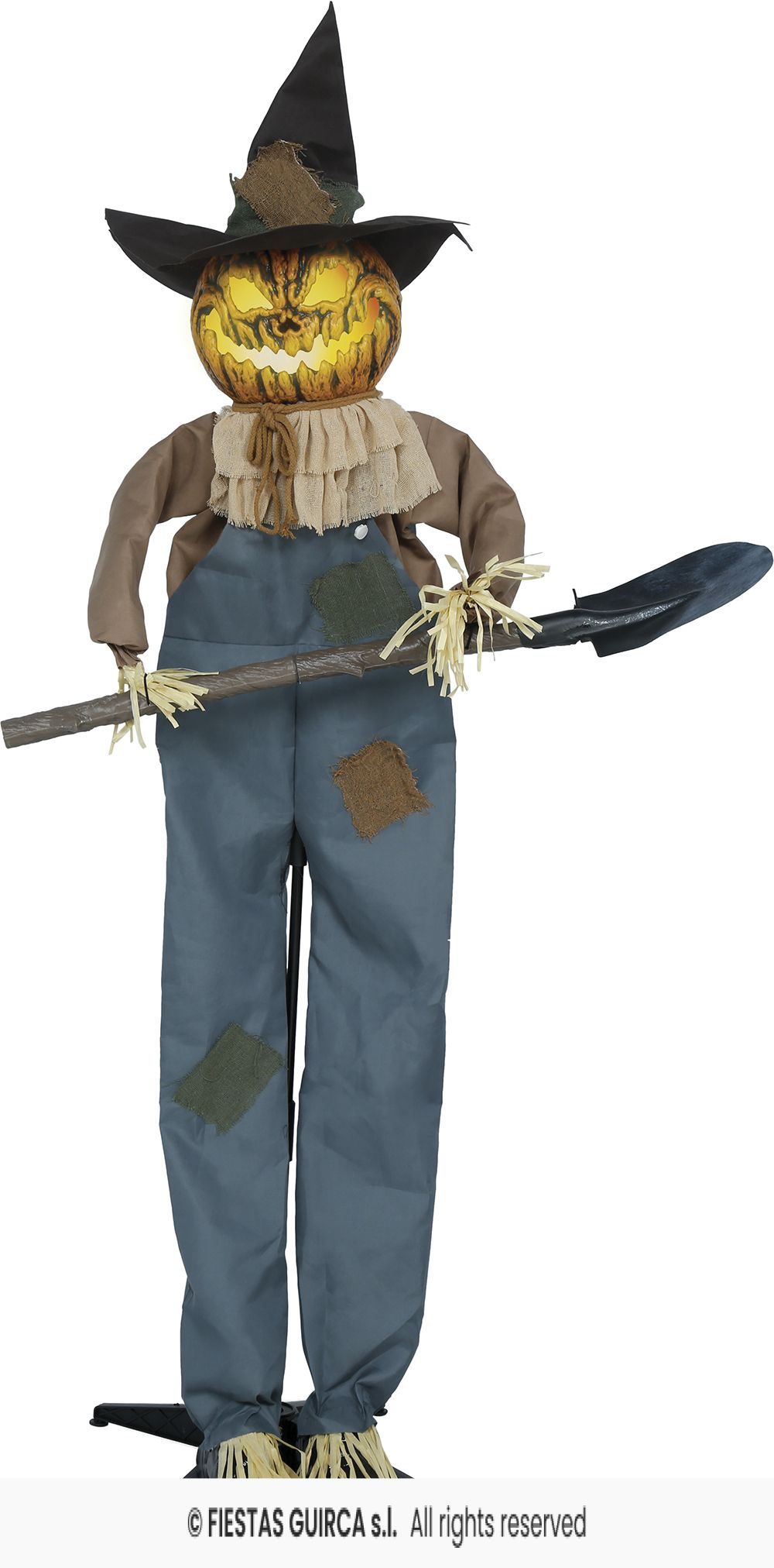 Spaventapasseri Animatronica con Luce Suono e Movimento H 190cm