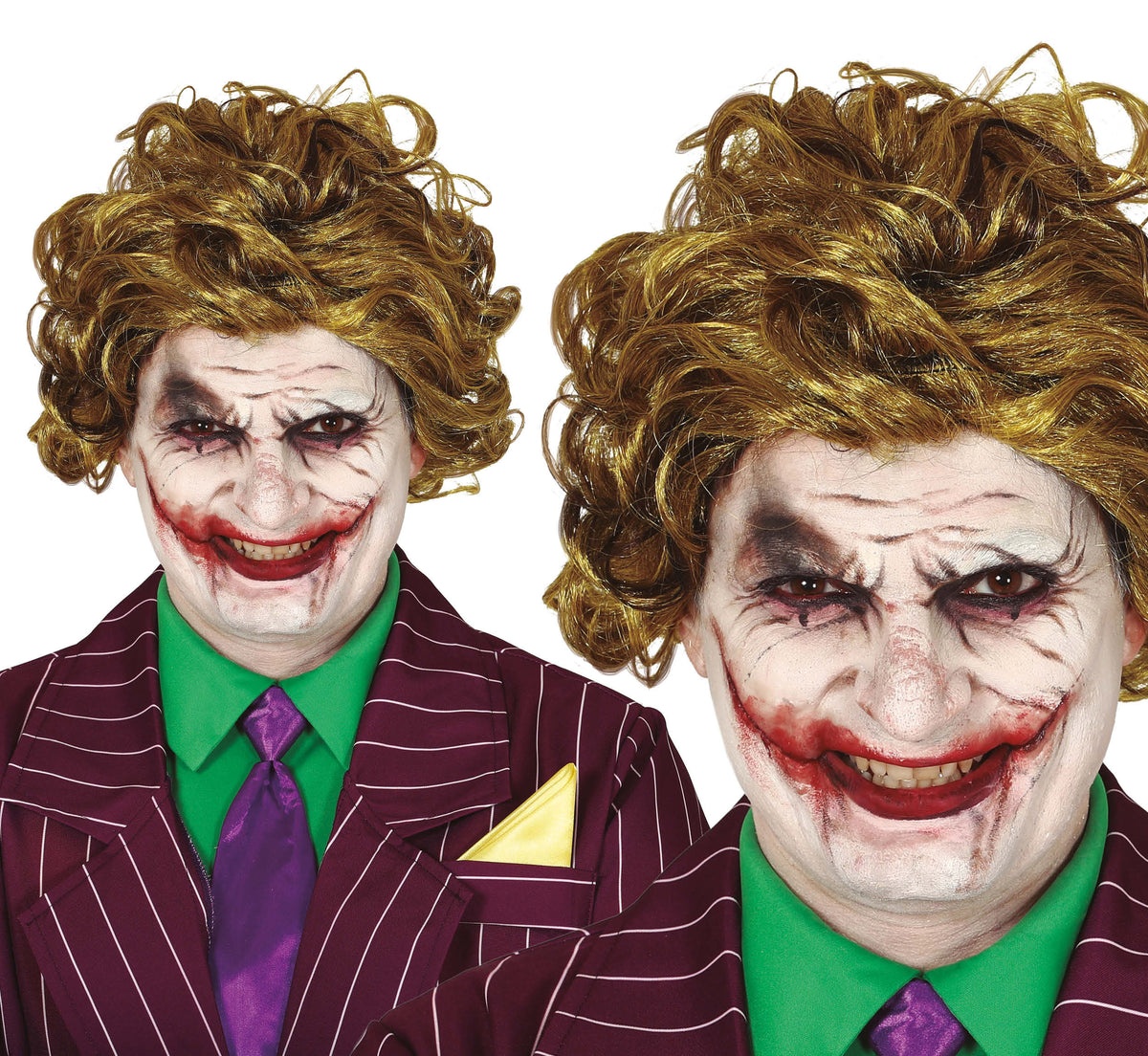 Parrucca Clown Sorridente Joker Batman DC Halloween