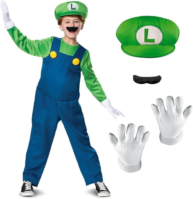 Costume Luigi Bambino Super Mario Bros. Ufficiale