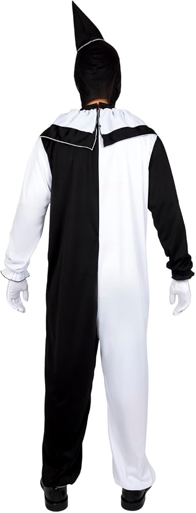 Costume Clown Malefico Art con Maschera e Cappello Tuta Pagliaccio Bambino Terrificante
