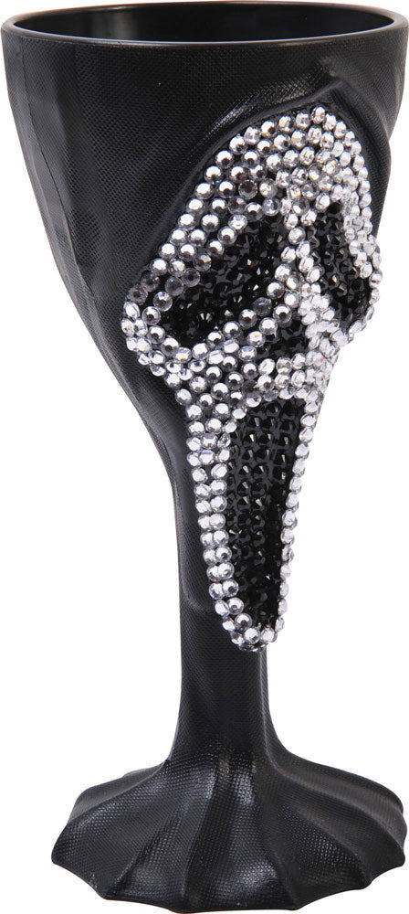 Calice Bicchiere Flute con Strass Ghost Face Scream Originale