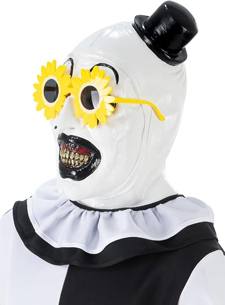 Occhiali Margherita Gialla Hippie Figli dei Fiori Unisex Horror Clown Terrifier
