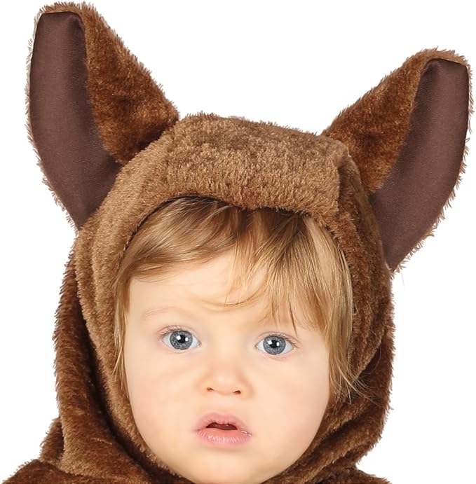 Costume Lupo Mannaro Neonato con Pantaloni Maglia e Copricapo In Peluche Licantropo Horror