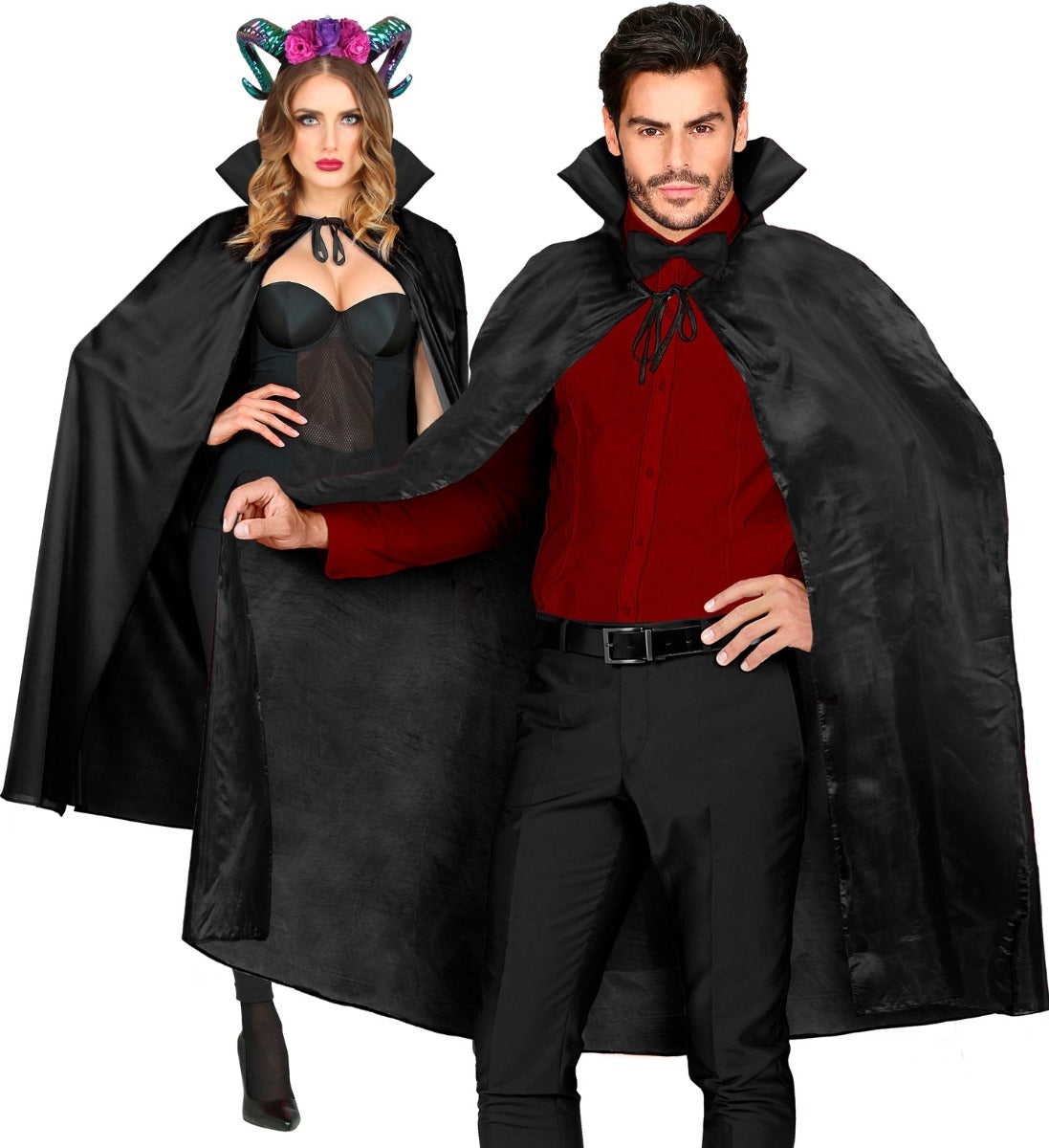 mantello nero halloween