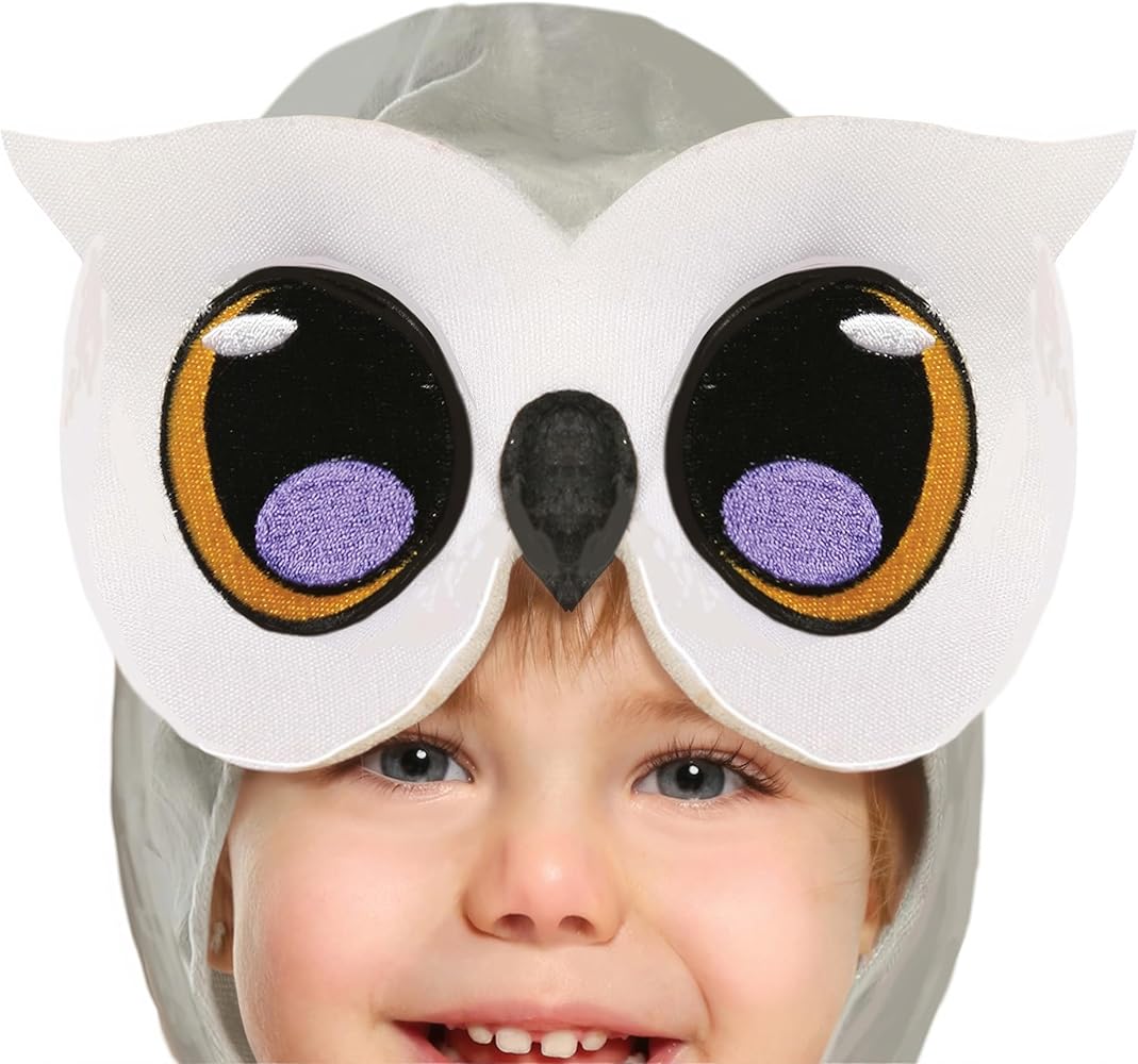 Costume Gufetto Neonato Grifondoro Tutain Pile e Cuffietta Edvige Harry Potter