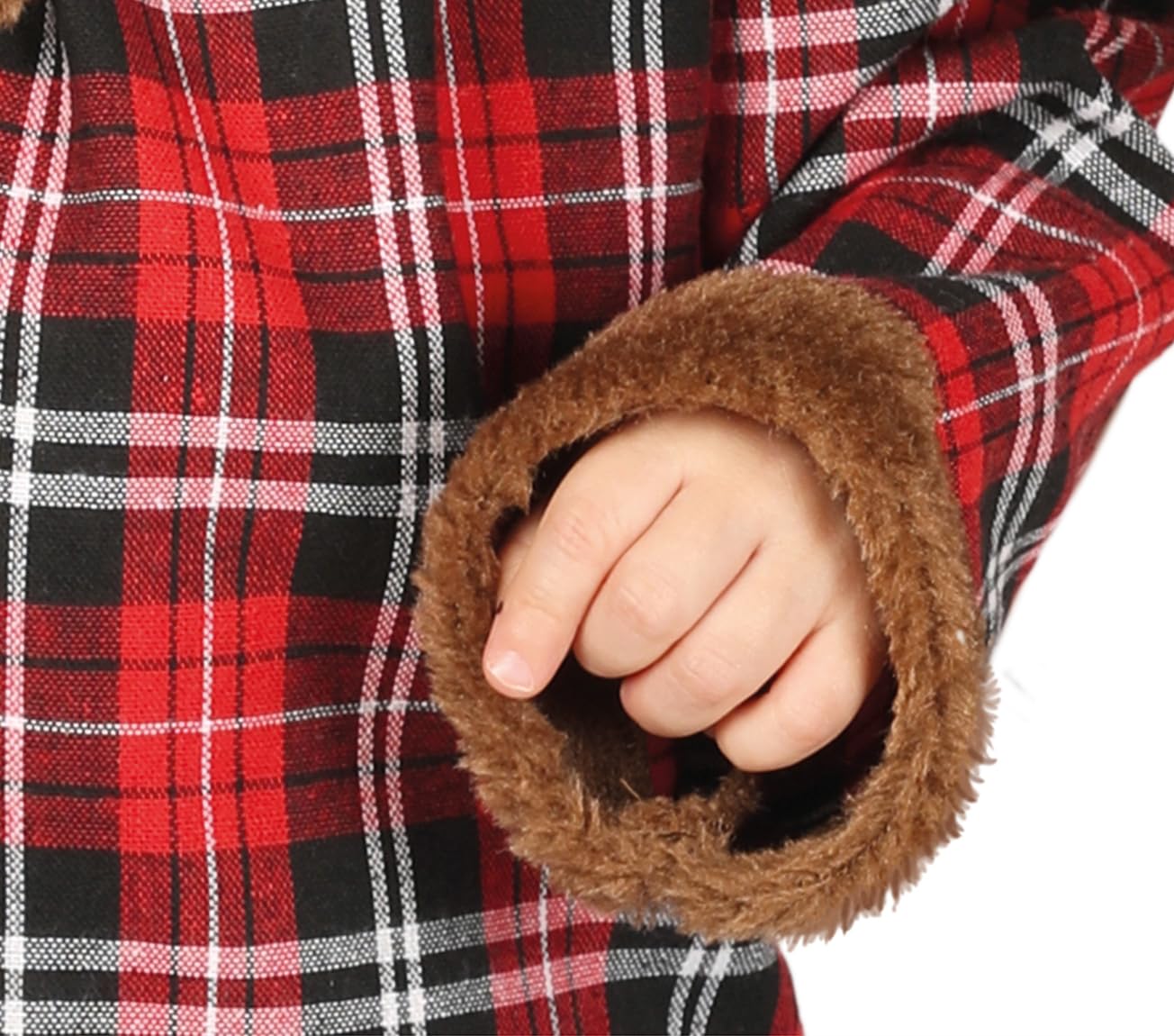 Costume Lupo Mannaro Neonato con Pantaloni Maglia e Copricapo In Peluche Licantropo Horror