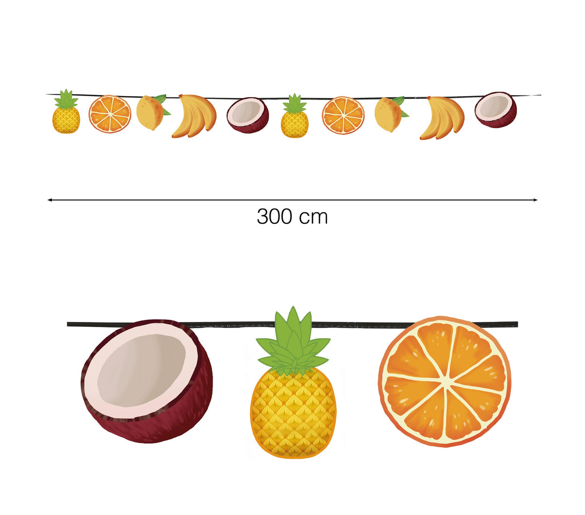 Guirlanda Frutta con 15 Pezzi 1