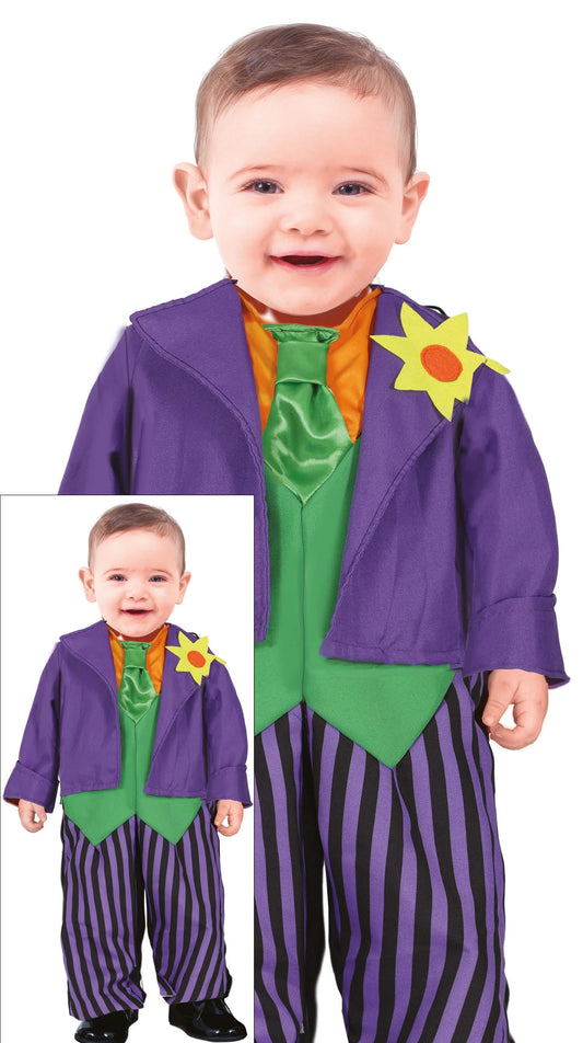 Costume Buffone Pazzo in Poliester 1