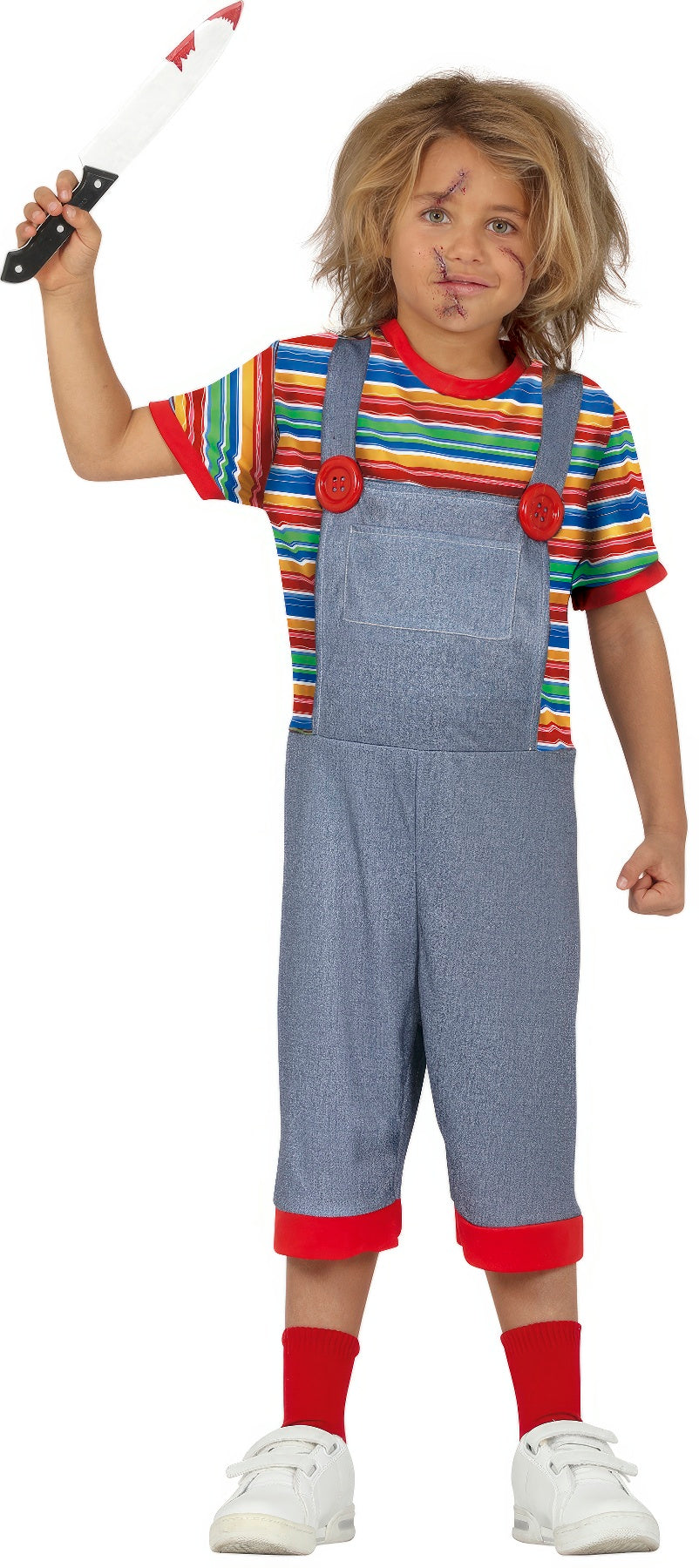 Costume Chucky Bambino Unisex Bambola Assassina Cinema Horrora  3