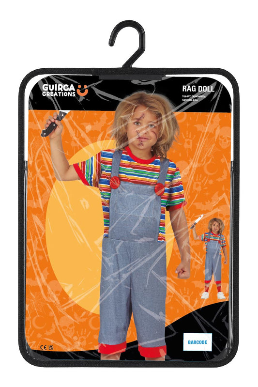 Costume Chucky Bambino Unisex Bambola Assassina Cinema Horrora  5