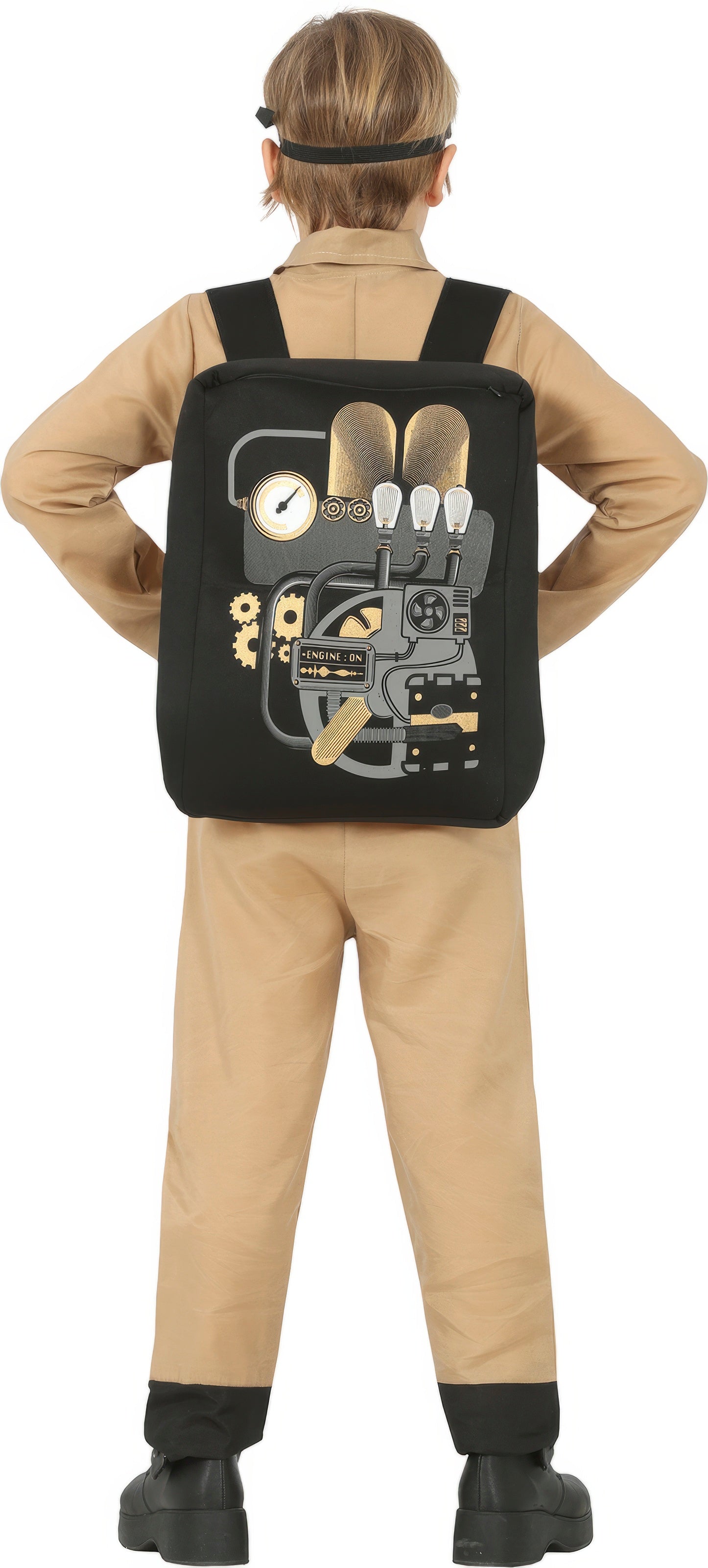 Costume Cacciatore di Fantasmi con Mochila e Monocolore 4