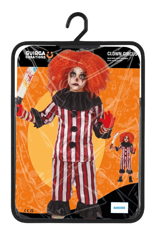 Costume Clown Boy con Camisa e Pantalon 5