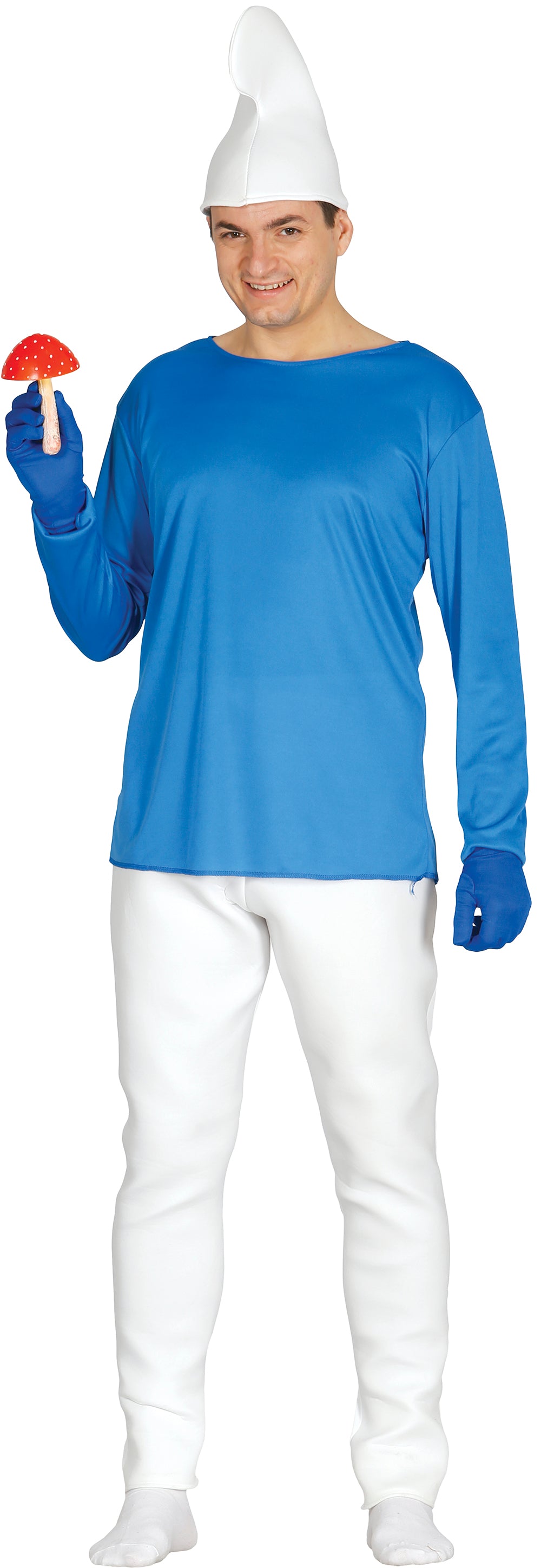 Costume Nano blu con Camiseta, Gorro e Pantalon 3