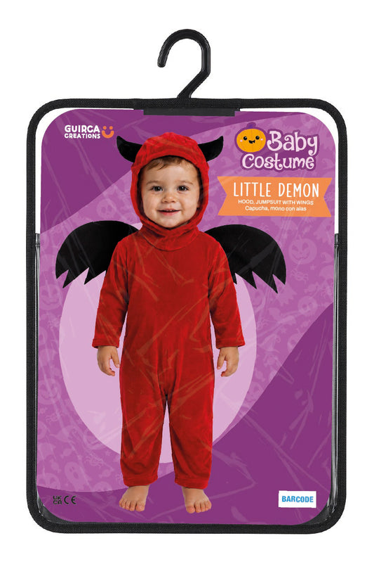 Costume Piccolo Demone con Ala, Capucha e Mono 4