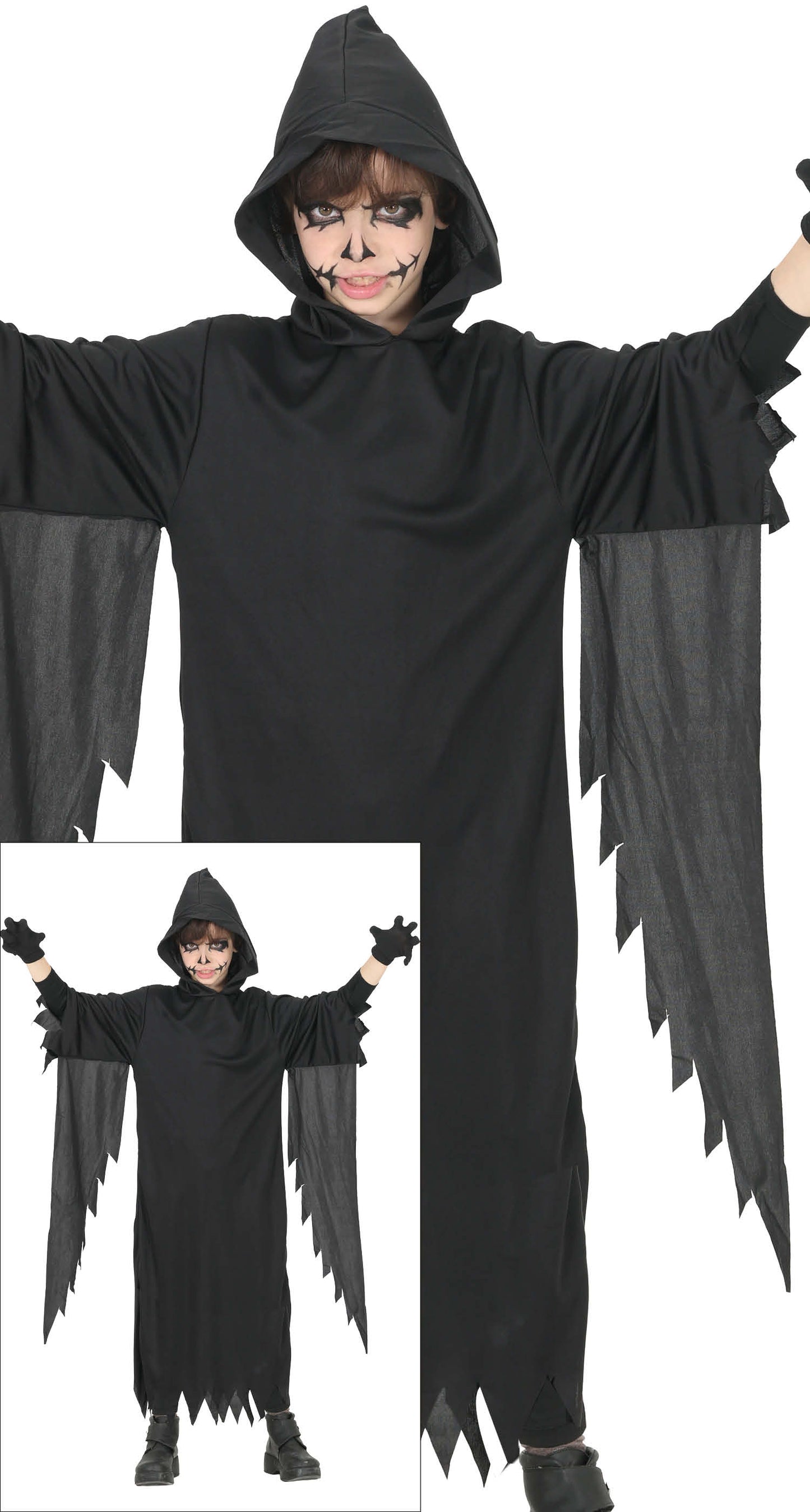 Costume Assassino con Capucha e Tunica 1