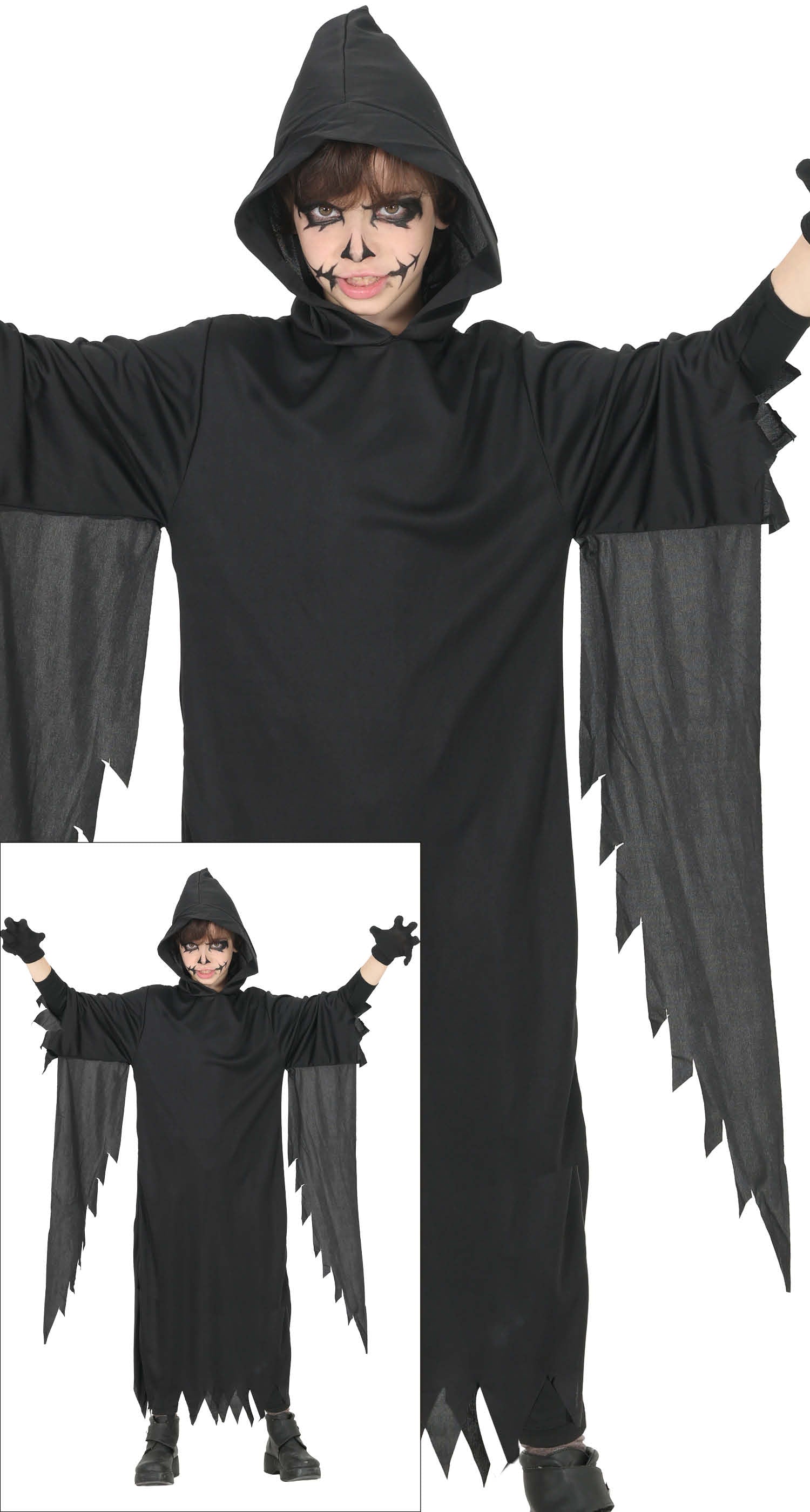 Costume Assassino con Capucha e Tunica 1