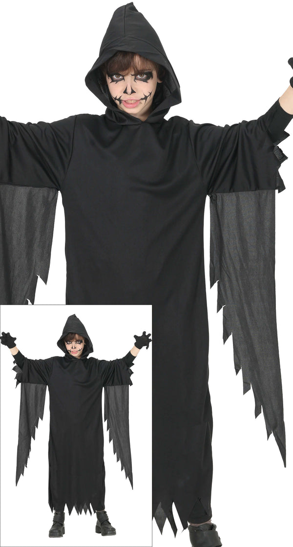 Costume Assassino con Cappuccio Bambino Horror Scream Halloween