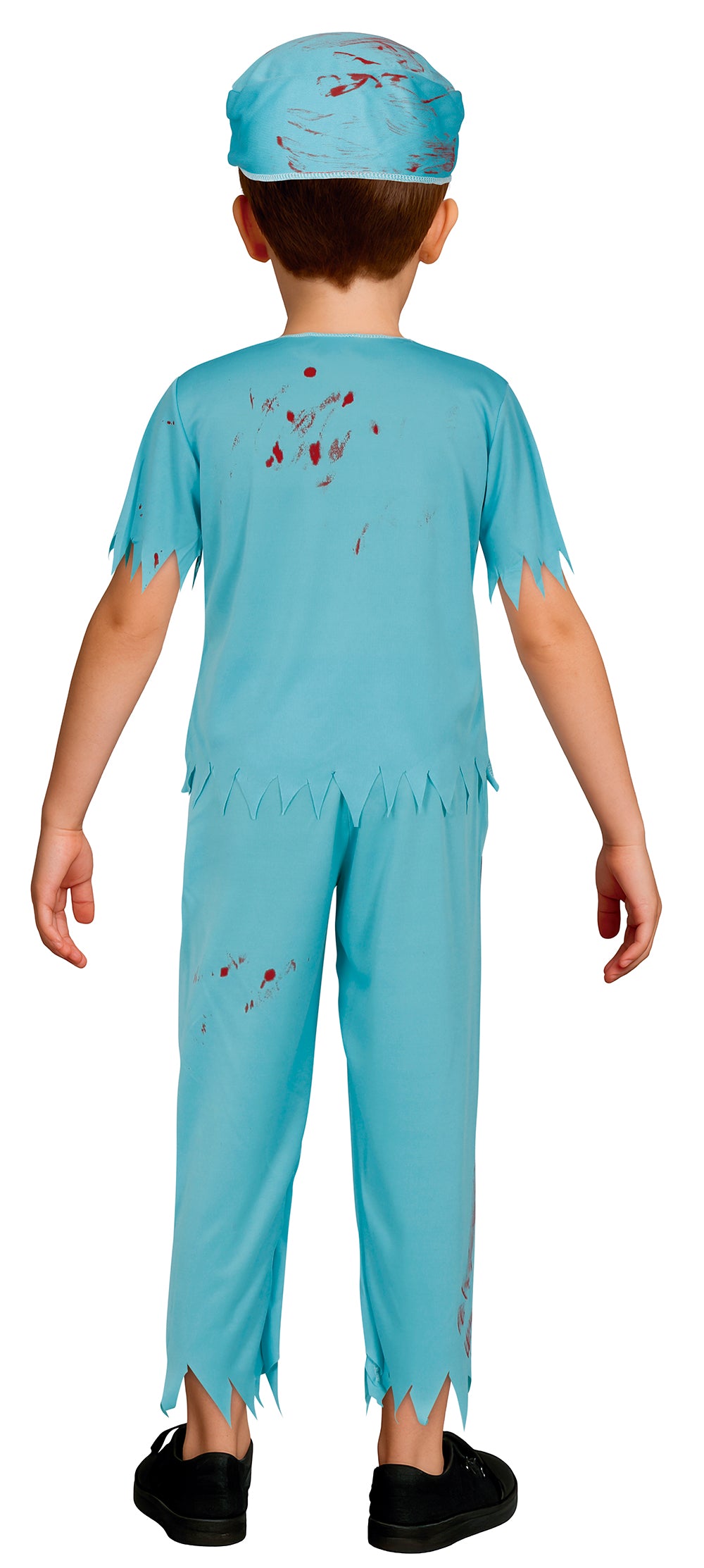 Costume Chirurgo Zombie con Camiseta, Cofia, Mascarilla e Pantalon 4