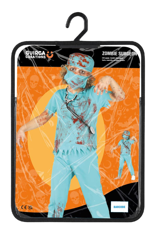 Costume Chirurgo Zombie con Camiseta, Cofia, Mascarilla e Pantalon 5