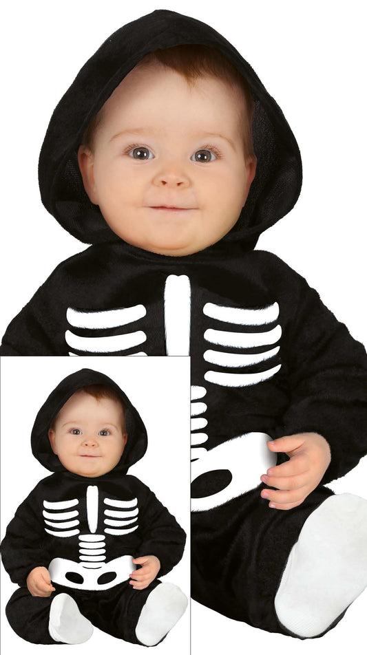 Costume Scheletro con Capucha e Mono 1