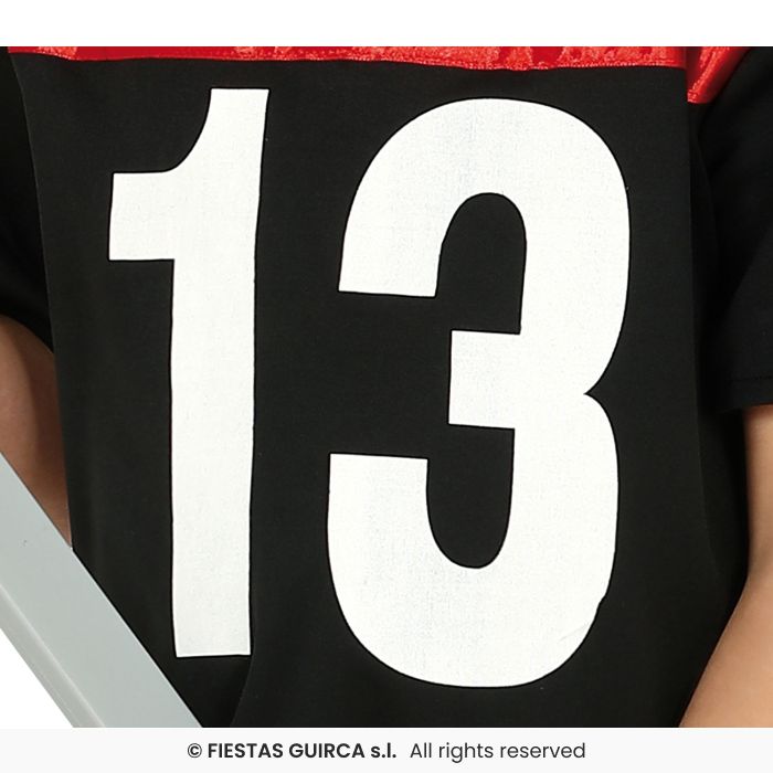 Costume Jason Venerdi 13 Maglia Hockey con Spalline e Maschera Halloween Horror