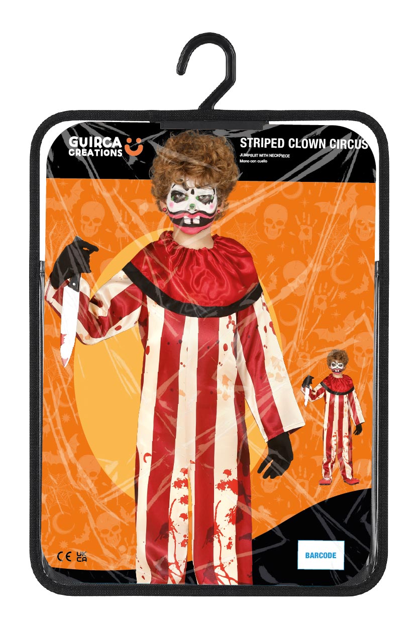 Costume pagliaccio a strisce 5