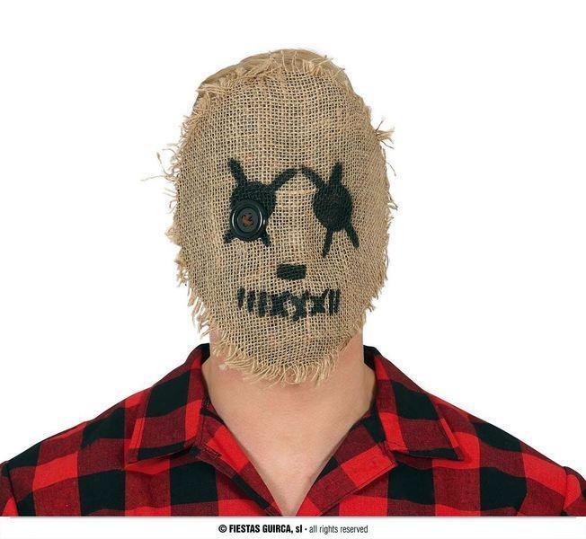 Maschera Voodoo Juta Spaventapasseri Horror Contadino Bambola di Pezza