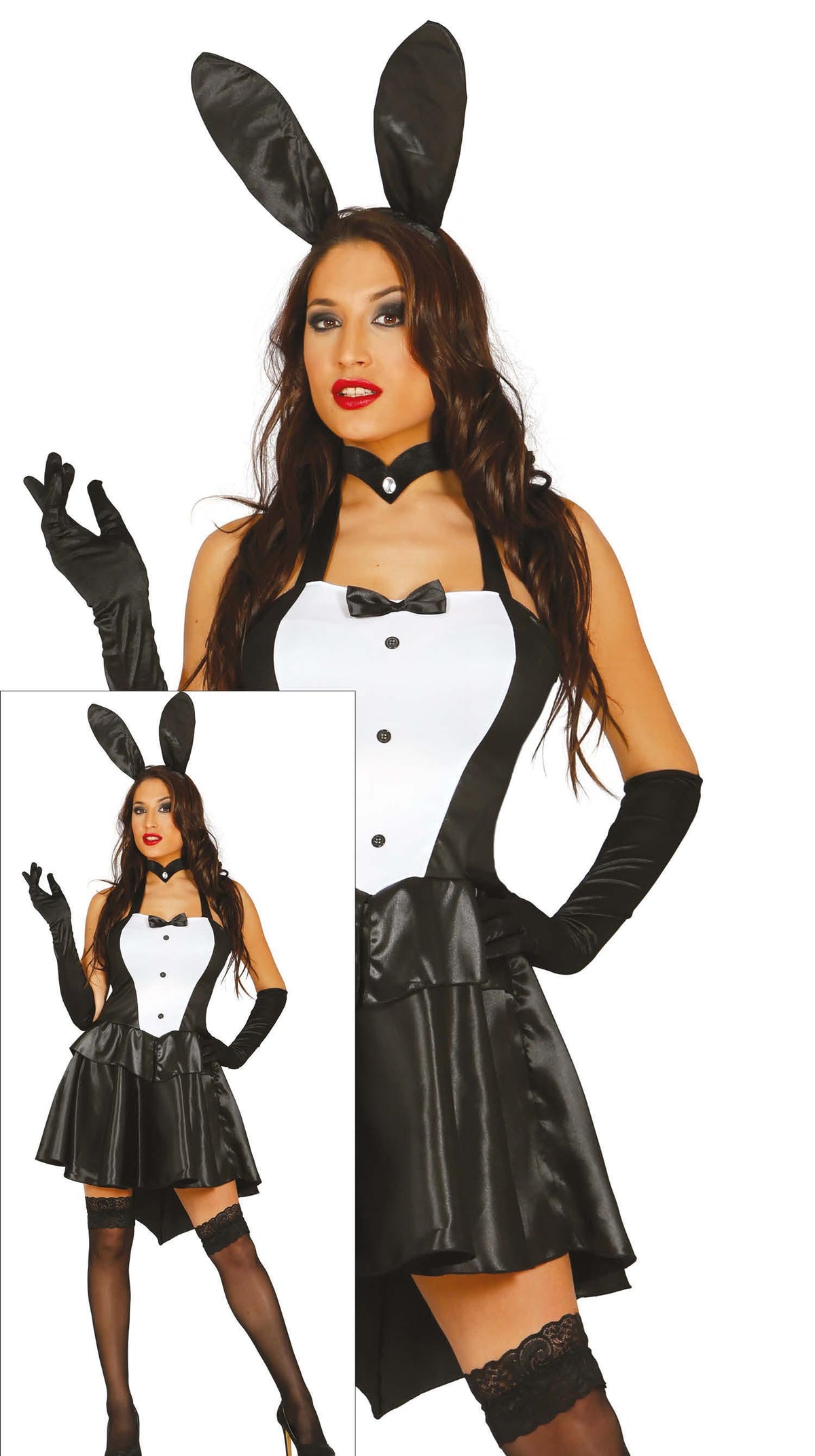 Costume Coniglietta con Cola, Diadema e Vestido 1